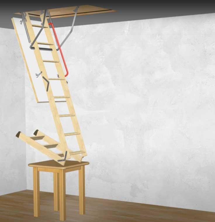 Loft ladder diagram.