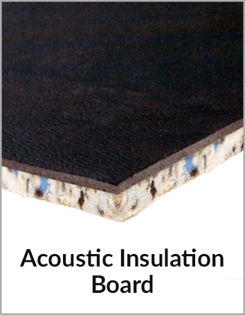 Close-up of acoustic insulation board