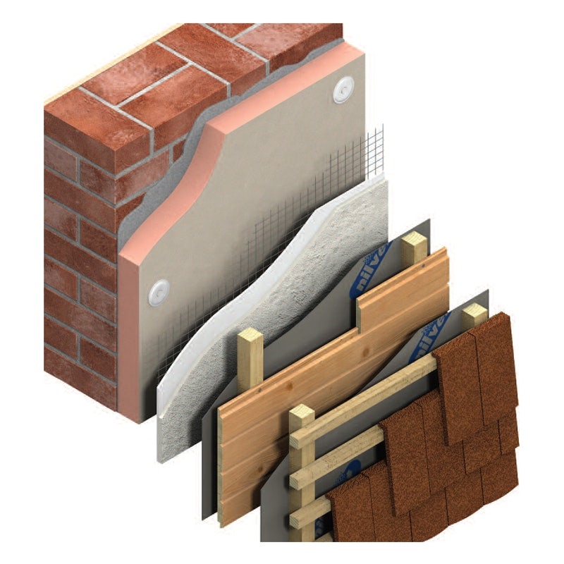 External wall insulation diagram.