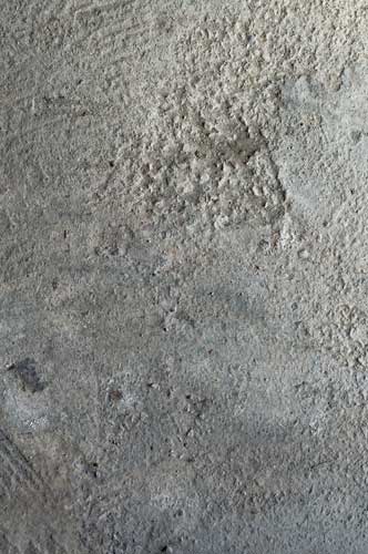 Close-up of a screeded floor