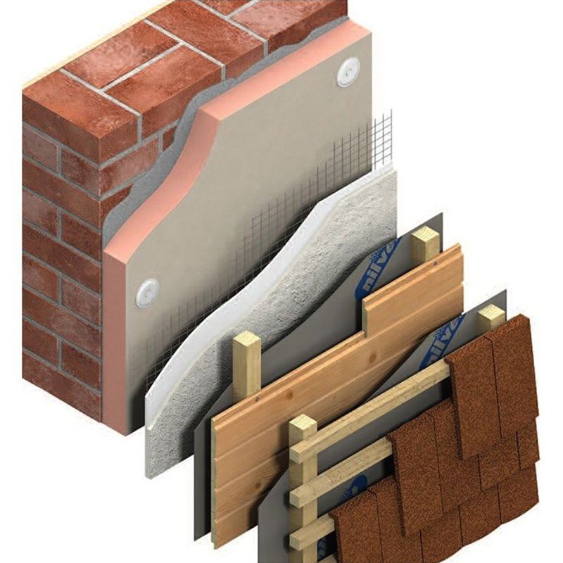 Kingspan Kooltherm external wall insulation diagram.