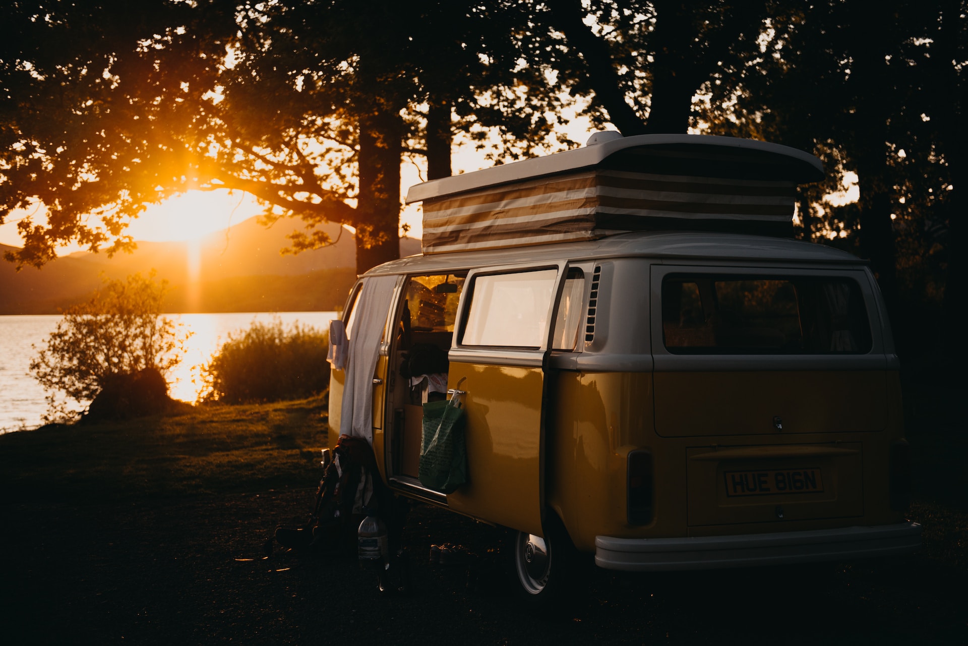 Insulating a campervan in the sunset
