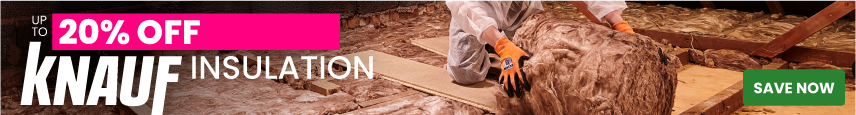 Up to 20% off Knauf insulation