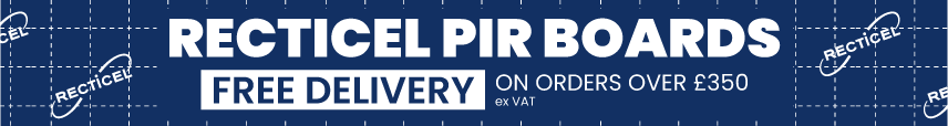 Free delivery on Recticel PIR board orders over £350 ex VAT