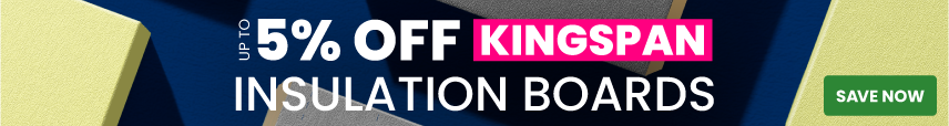 Up to 5% off Kingspan insulation boards
