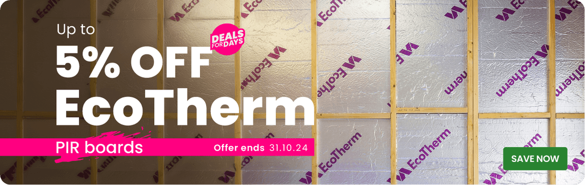 Up to 5% off EcoTherm PIR boards 