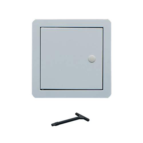 Timloc 1 Hour FR White Picture Frame Key Lock Metal Access Panel 500 x 500mm Insulation